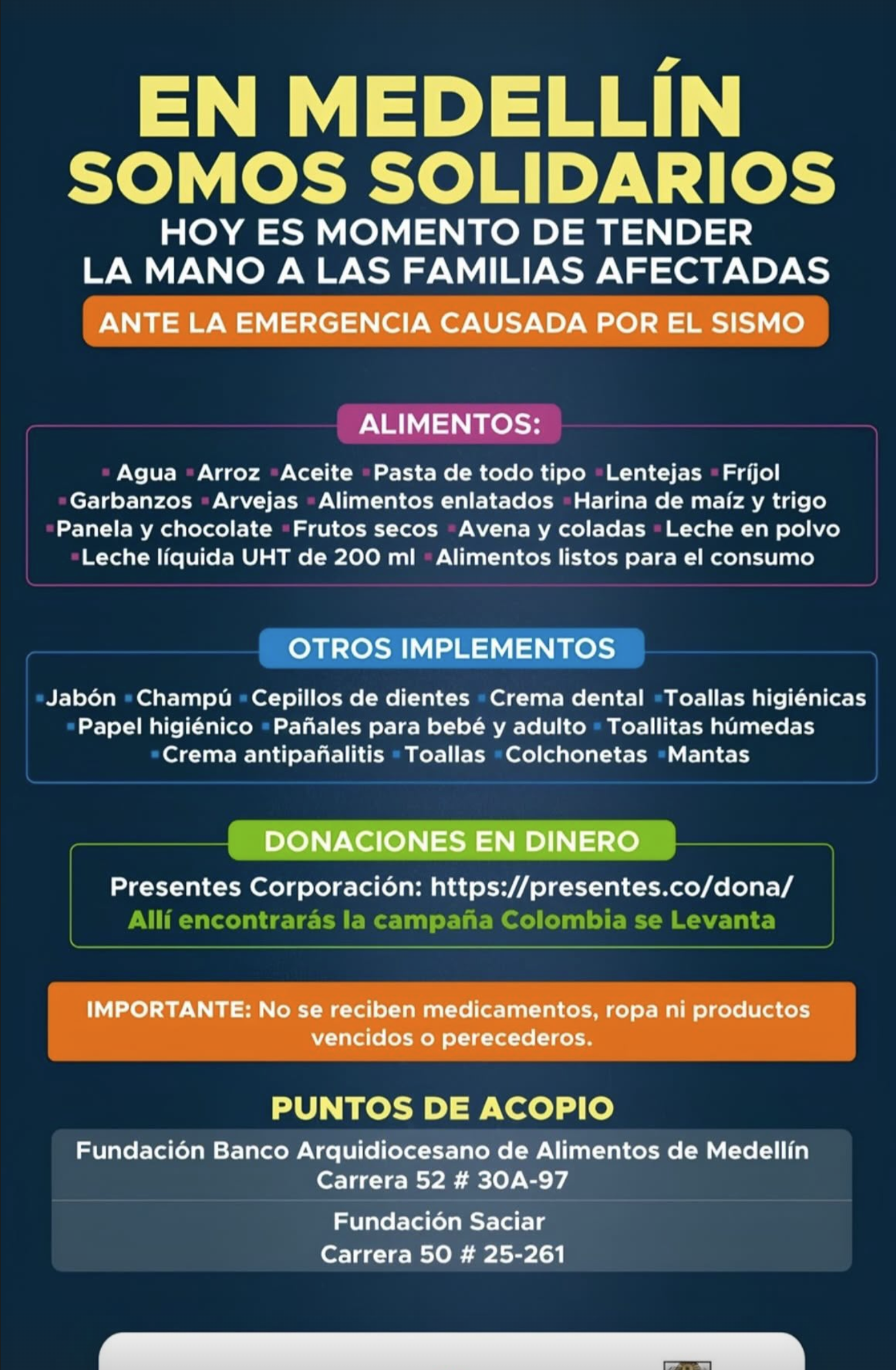 Punto Fundación Banco Arquidiocesano de Alimentos de Medellín