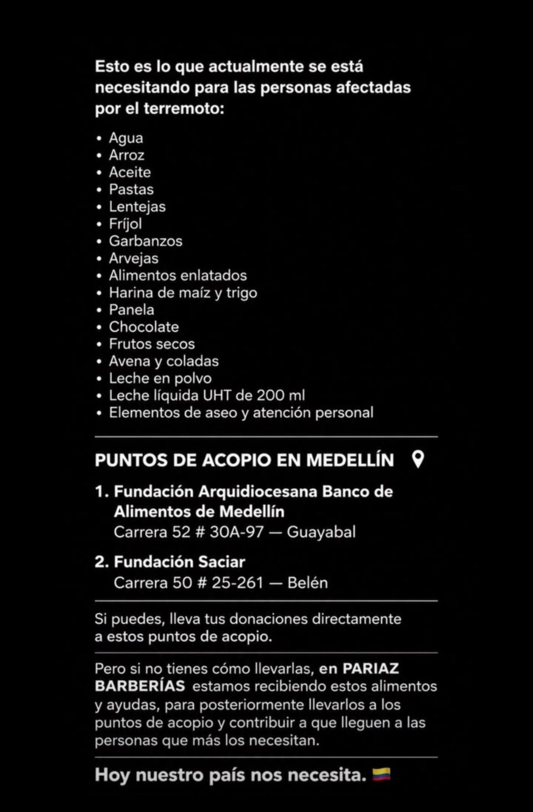 Punto Fundación Arquidiocesana Banco de Alimentos de Medellín