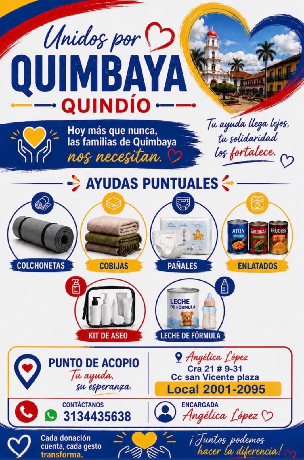 Punto Punto de acopio Unidos por Quimbaya